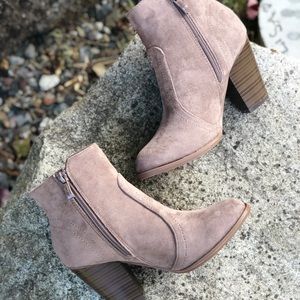 Taupe booties